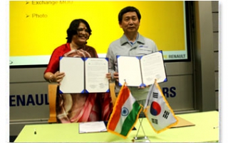 MoU with Renault Samsung Motors Co. Ltd.