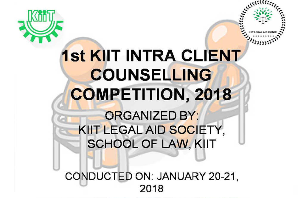 1ST KIIT INTRA CLIENT COUNSELLING COMPETITION