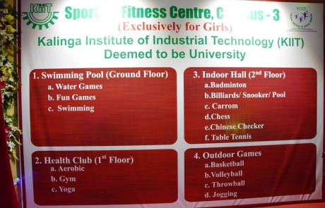 List of facilities available