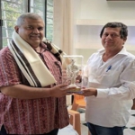 satya tripathy at kiit with achyuta samanta