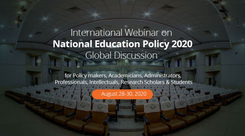 International Webinar on National Education Policy 2020 (NEPCON 2020 ...