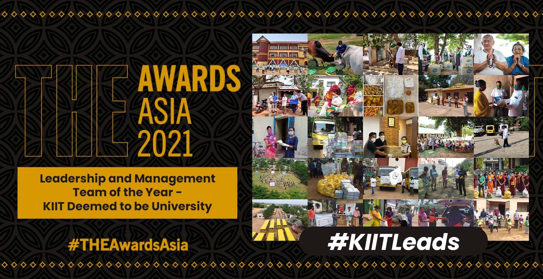 THE Awards Asia 2021 - KIIT Leadership