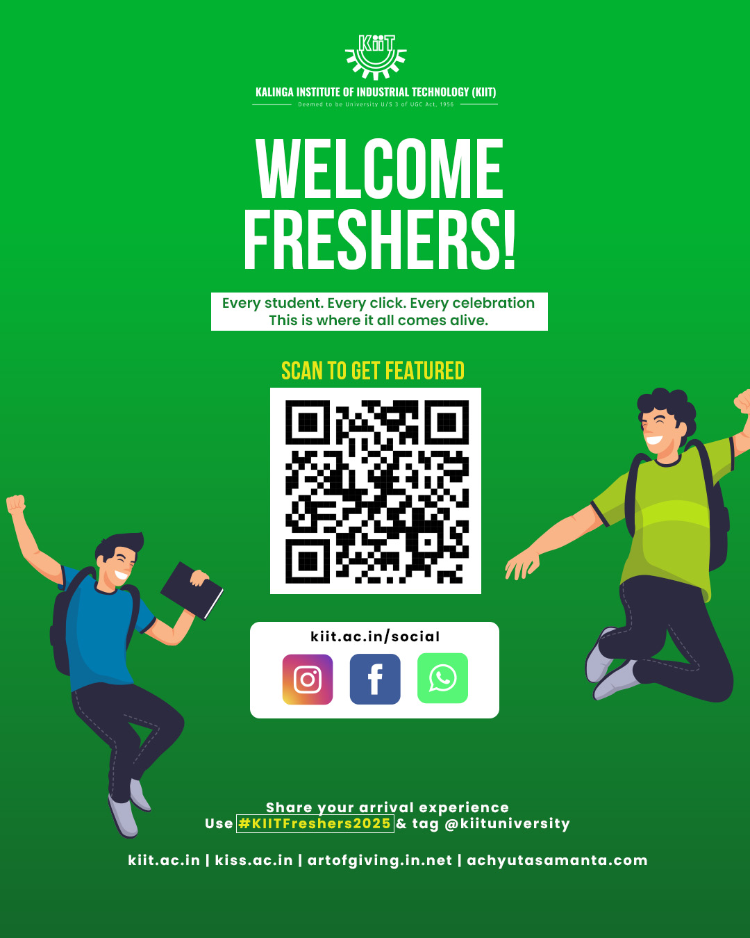 welcome fresher qr